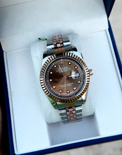ساعت مردانه رولکس قهوه ای